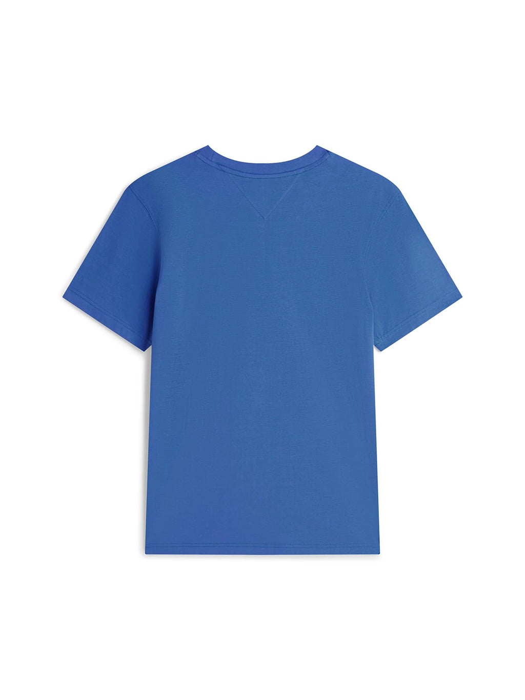 Tommy Hilfiger Script Logo Mercerised Cotton Jersey Tee in Blue Orbit
