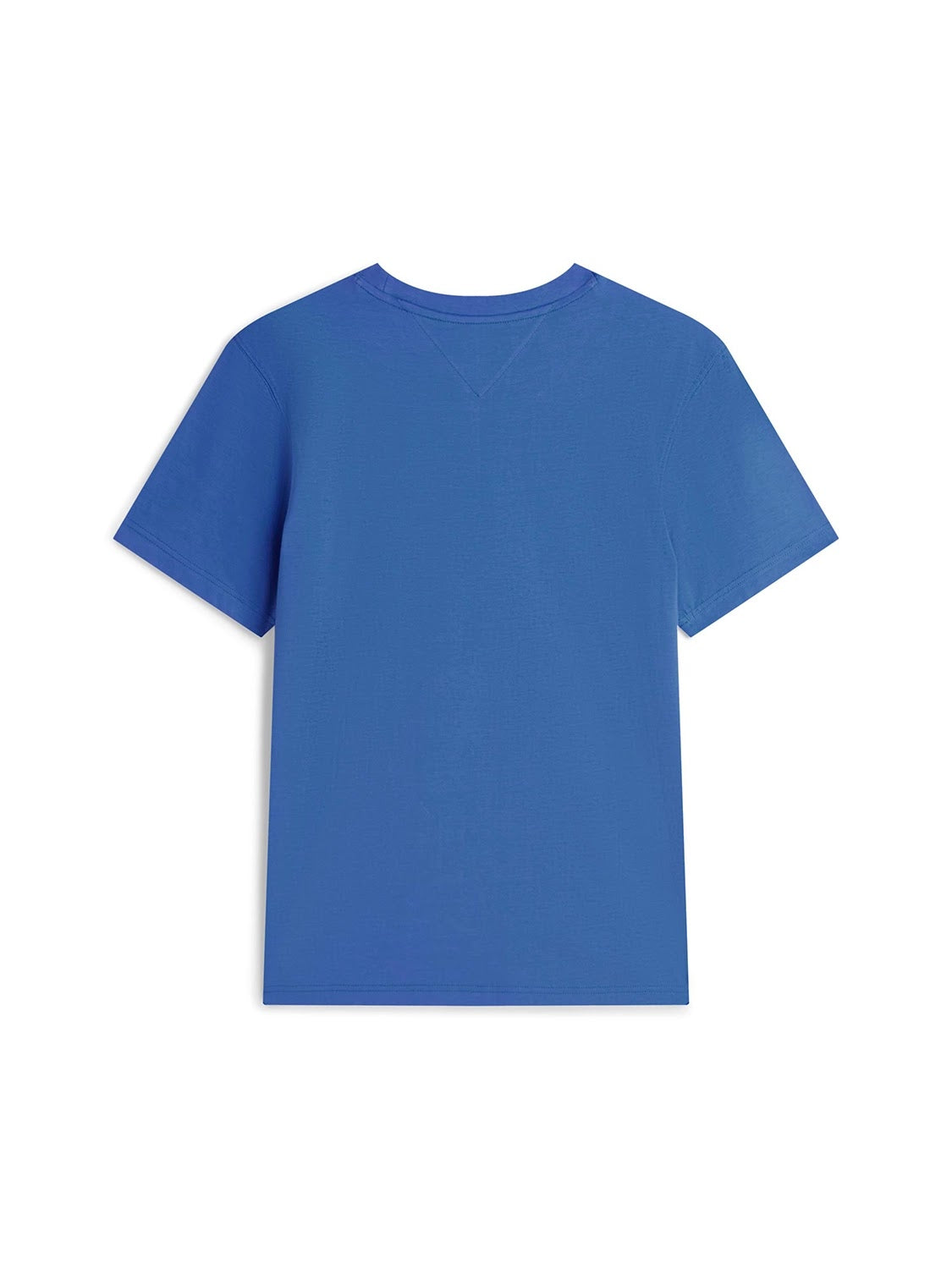 Tommy Hilfiger Script Logo Mercerised Cotton Jersey Tee in Blue Orbit