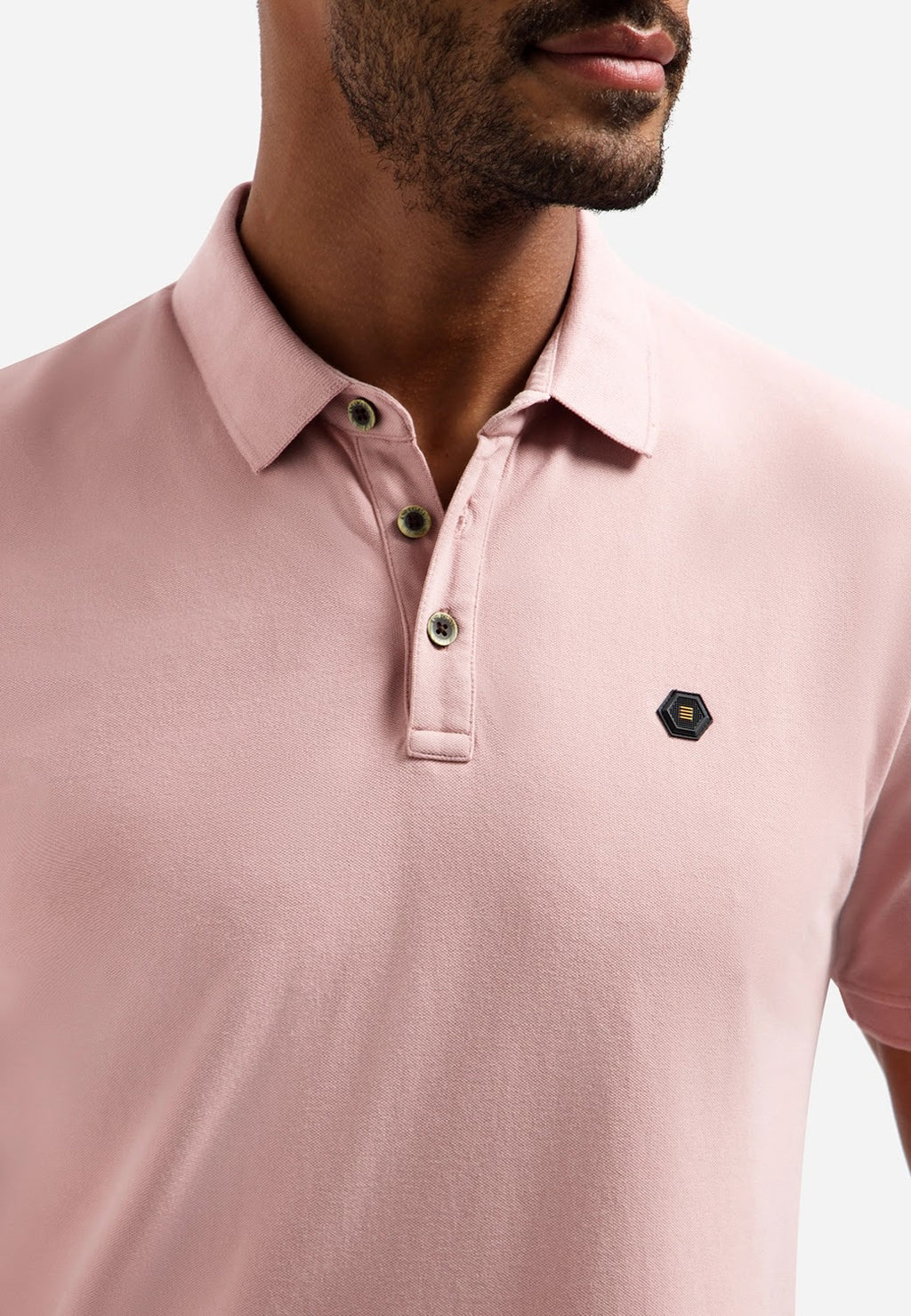 No Excess Stretch Polo in Light Mauve