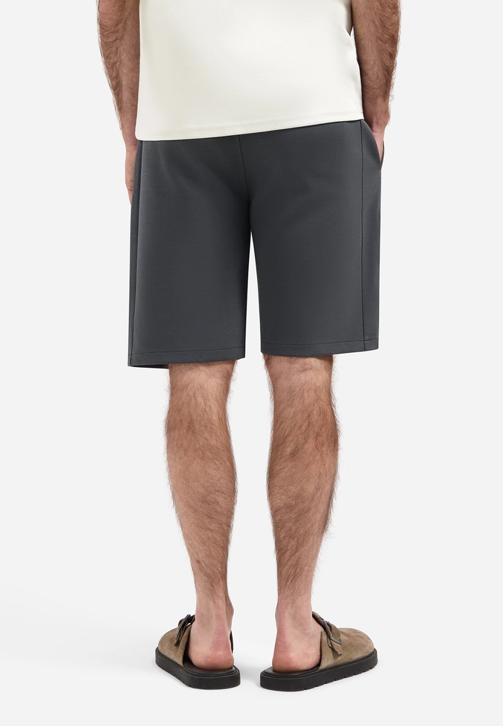 No Excess Stretch Jersey Short in Dark Steel
