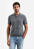 No Excess Knit Polo in Night