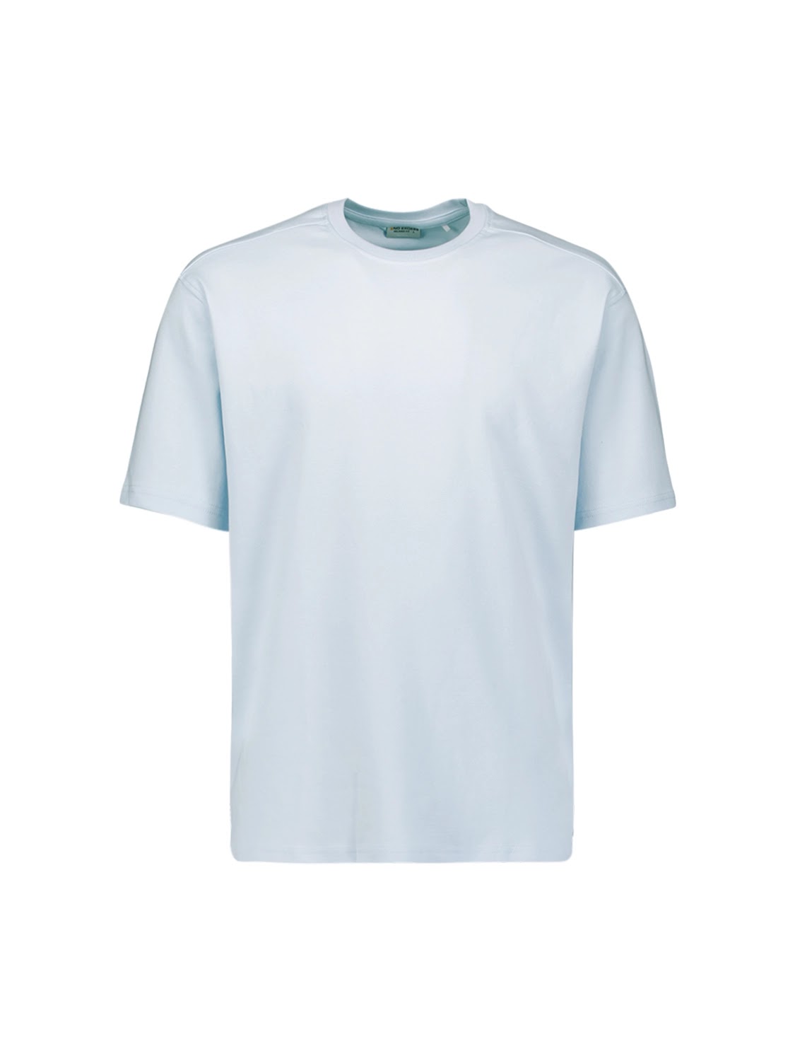 No Excess Relaxed Fit Solid Crew Neck Tee in Sky