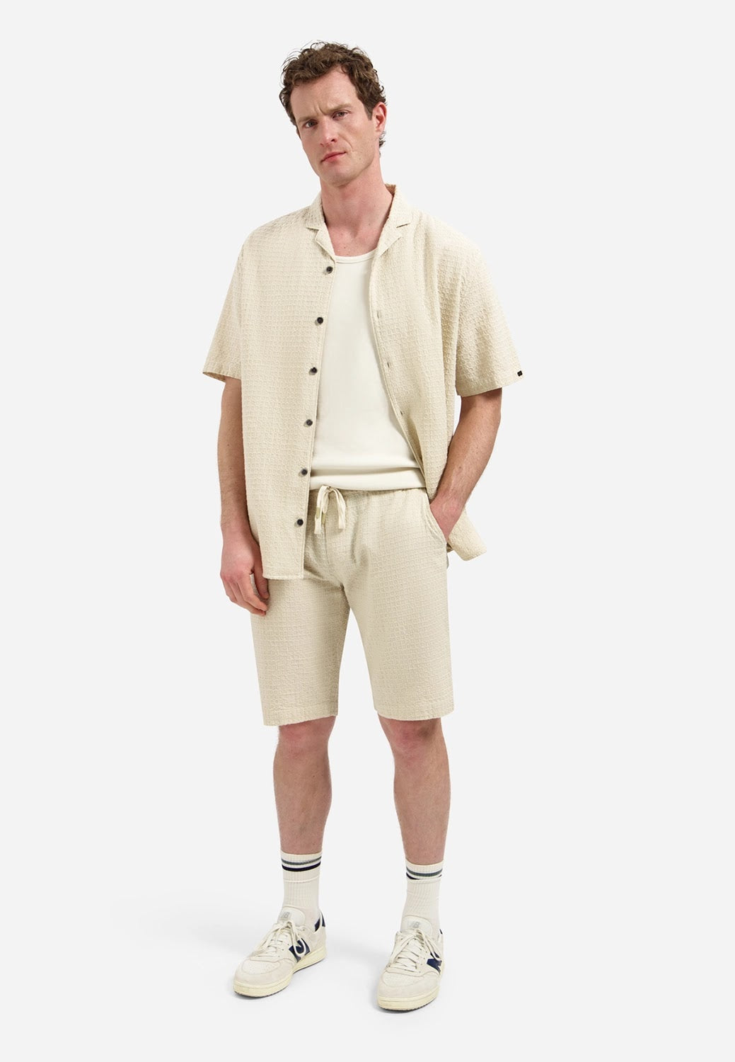 No Excess Jacquard Chino Short in Desert