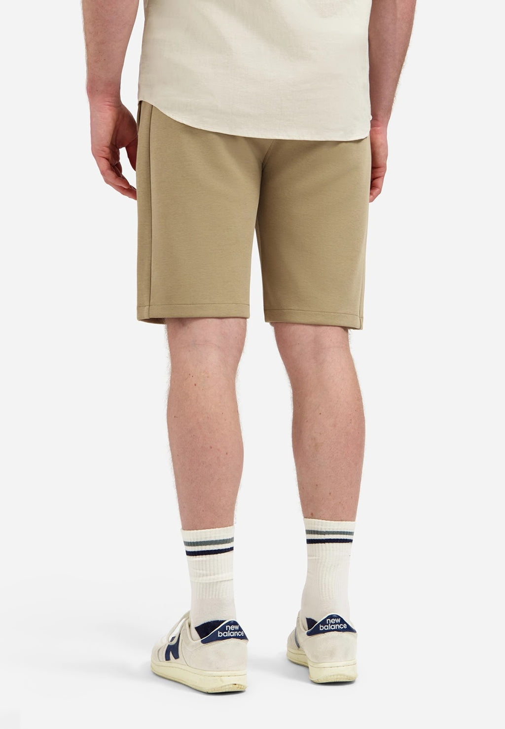 No Excess Stretch Jersey Short in Taupe