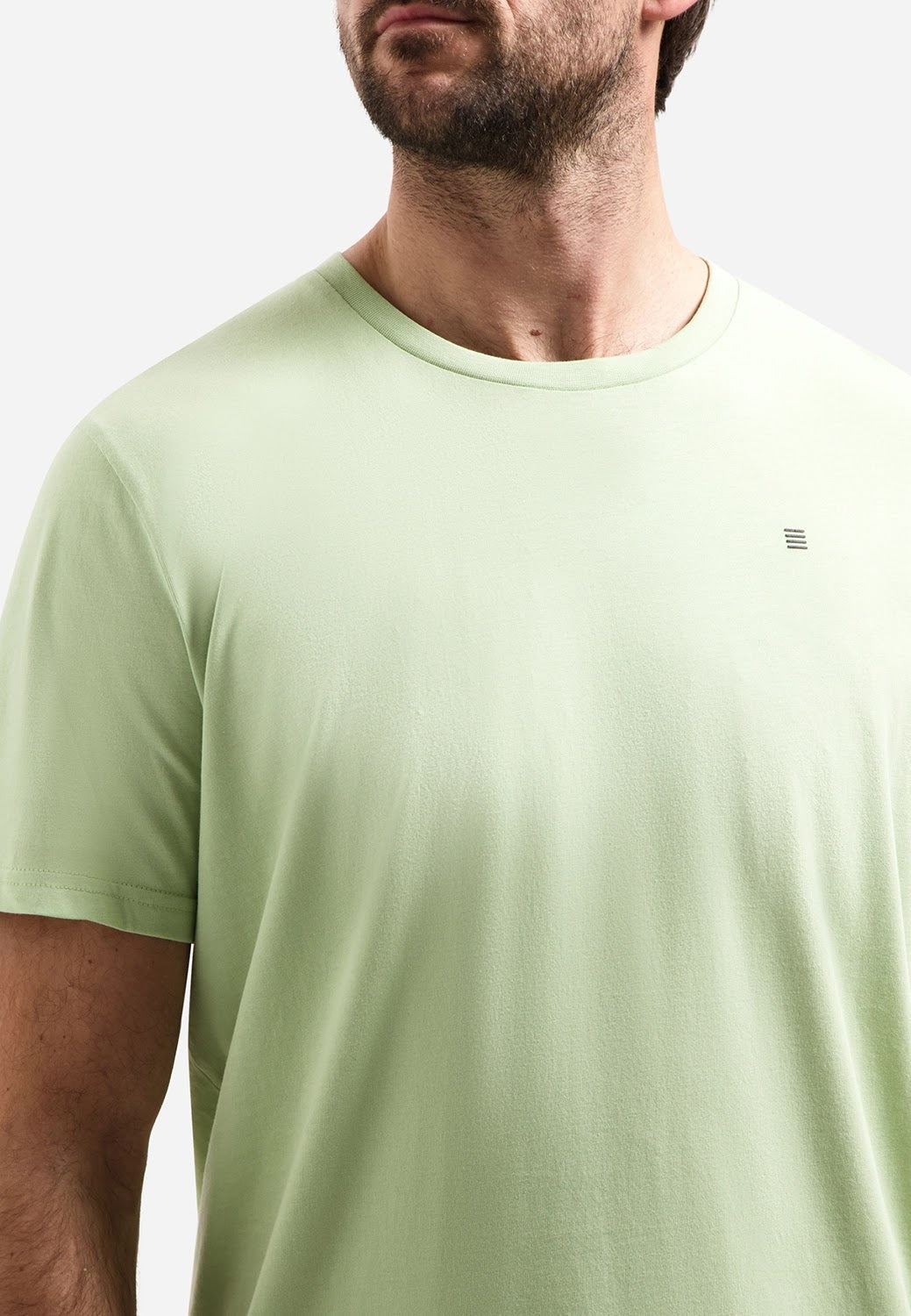 No Excess Solid Crew Neck Tee in Green