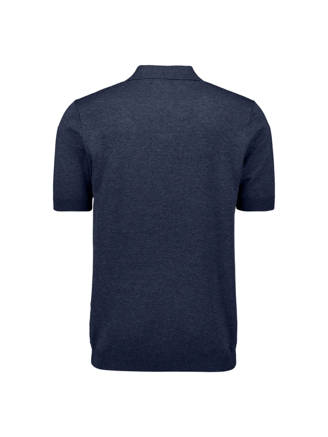 No Excess Johnny Collar Knit Polo in Night