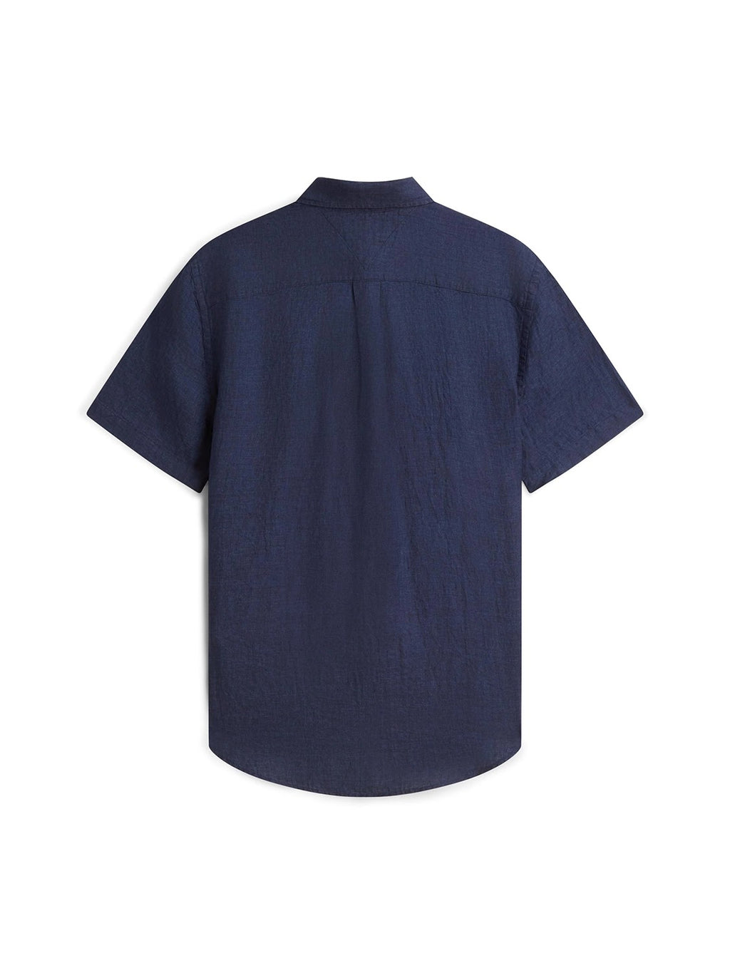 Tommy Hilfiger 100% Linen Short Sleeve Shirt in Carbon Navy