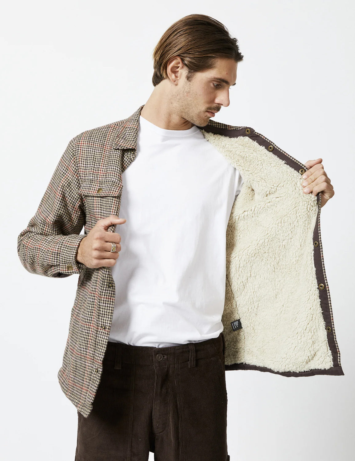 MR SIMPLE DROVER SHERPA JACKET M093212