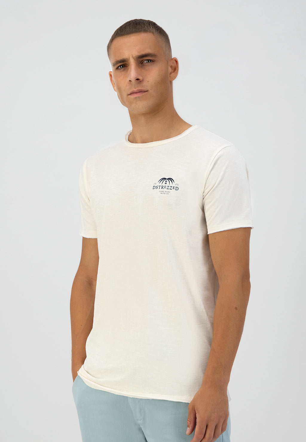 DSTREZZED MCQUEEN GRAPHIC SLUB JERSEY T-SHIRT 202880