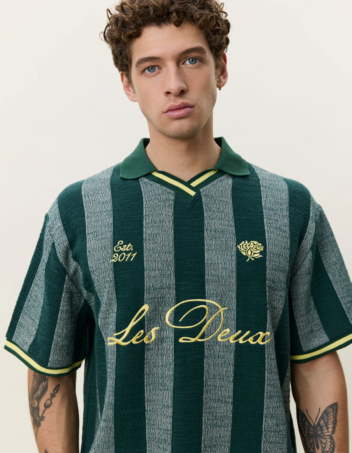 LES DEUX STRIPE JACQUARD FOOTBALL JERSEY 1001968