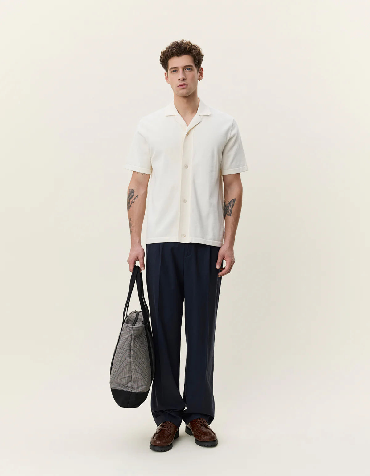 LES DEUX BOUQUET KNITTED S/S SHIRT 1001972