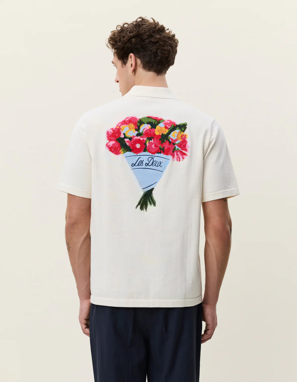 LES DEUX BOUQUET KNITTED S/S SHIRT 1001972