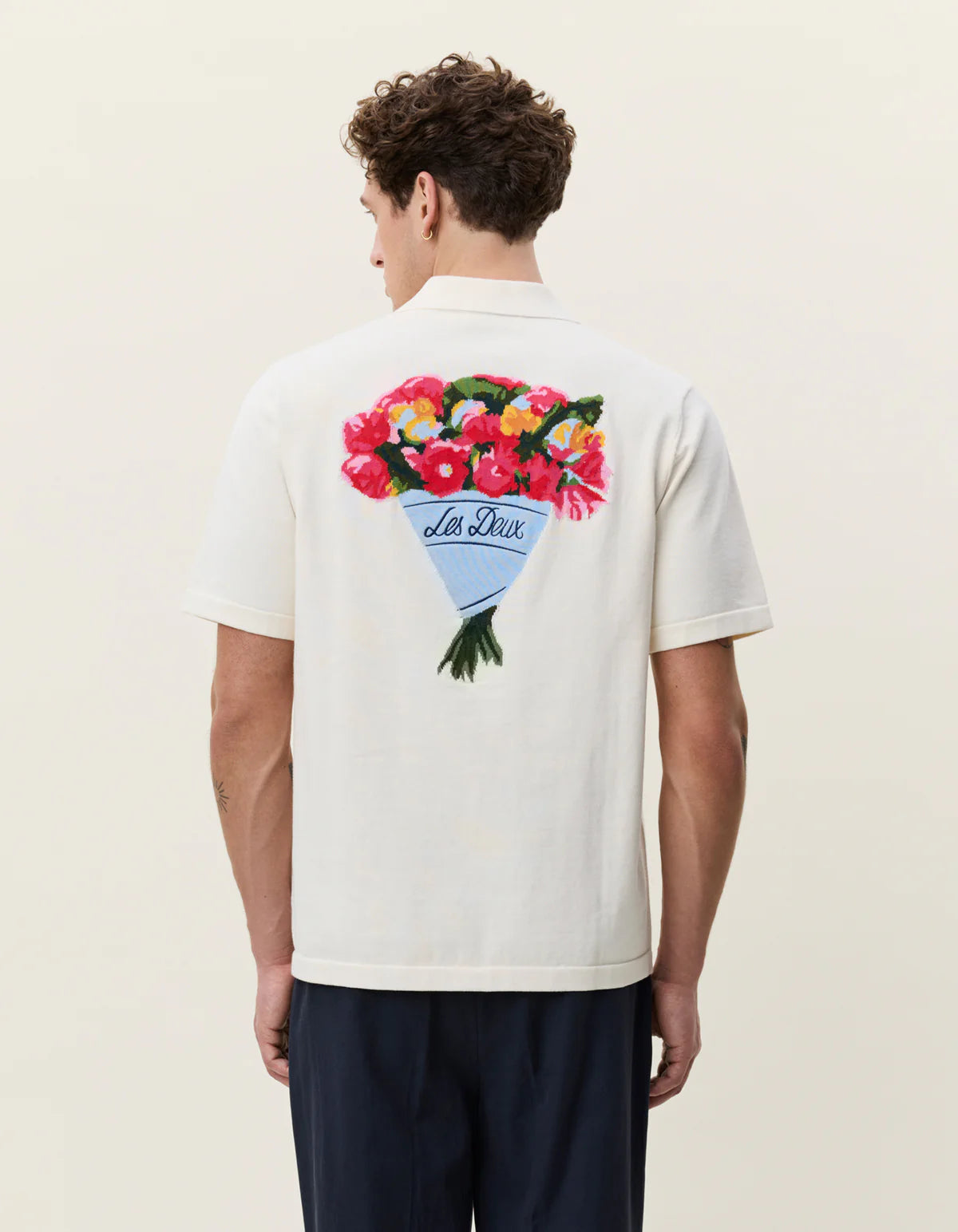 LES DEUX BOUQUET KNITTED S/S SHIRT 1001972