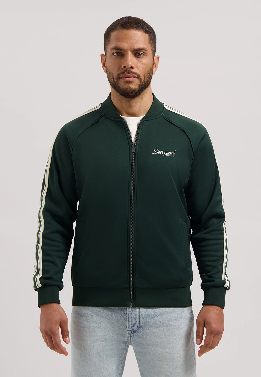 DSTREZZED KJEL VEST ZIP THRU TRACK JACKET 211712