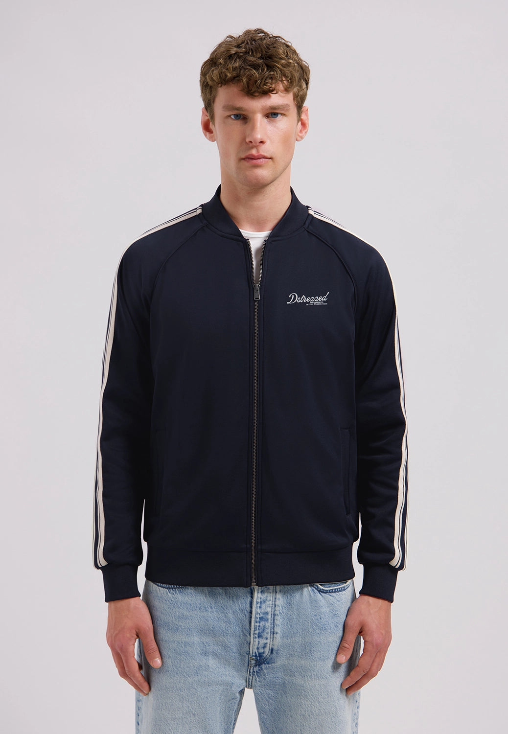 DSTREZZED KJEL VEST ZIP THRU TRACK JACKET 211712