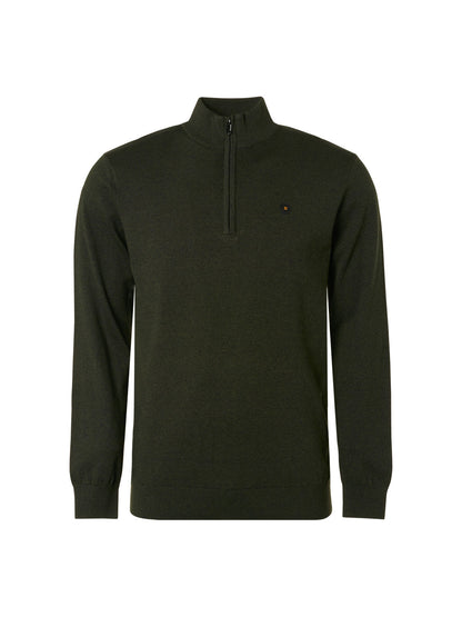 NO EXCESS PULLOVER 2 COLOURED MELANGE HALF ZIP 21210885SN