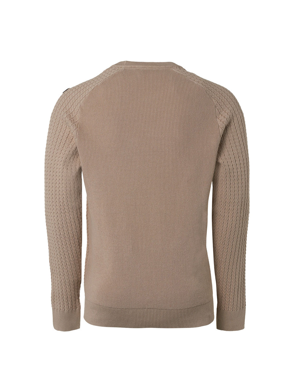 NO EXCESS PULLOVER CREWNECK SOLID JACQUARD RIB KNIT 21230923
