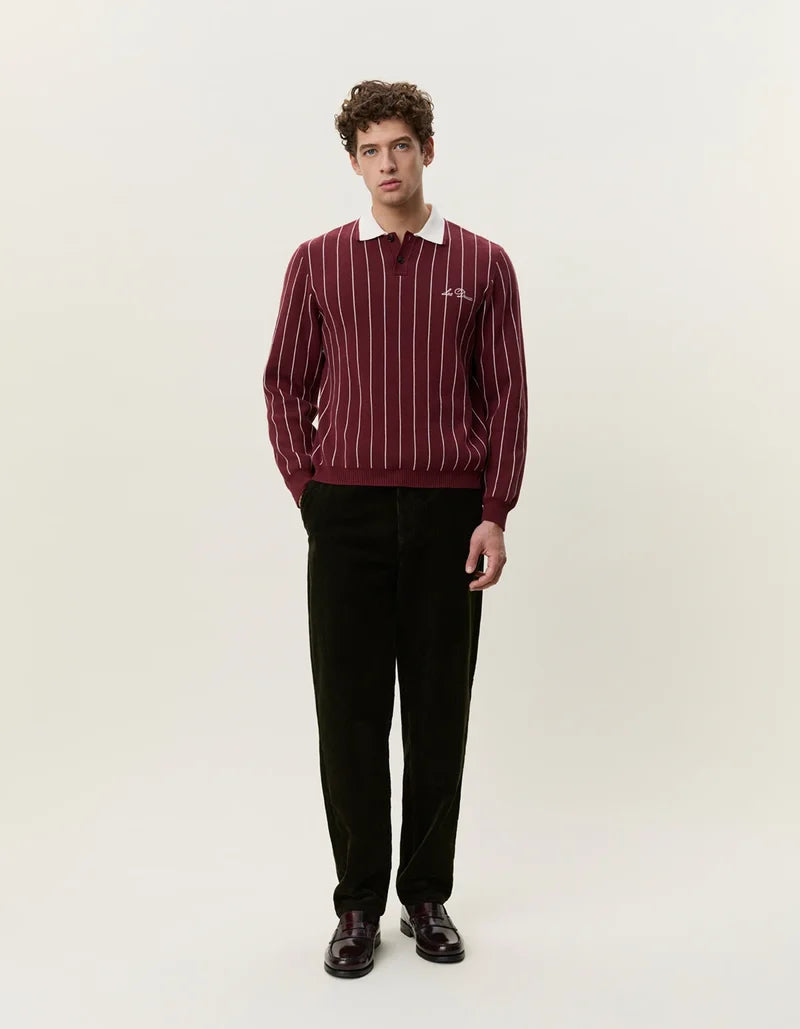 LES DEUX SIGNATURE KNITTED L/S POLO 1002153