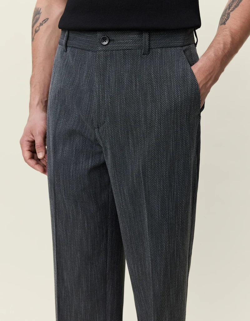 LES DEUX HERRINGBONE LOOSE FIT TAILORED TROUSER 1002183