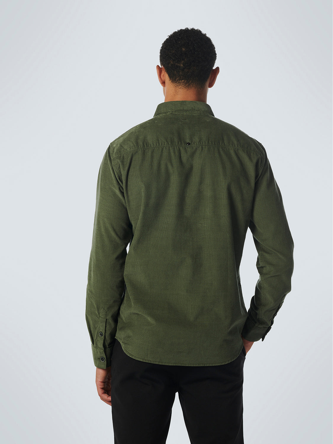 NO EXCESS SOLID CORDUROY 2 POCKET L/S SHIRT 21430837SN