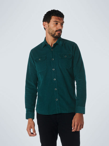 NO EXCESS SOLID CORDUROY 2 POCKET L/S SHIRT 21430837SN