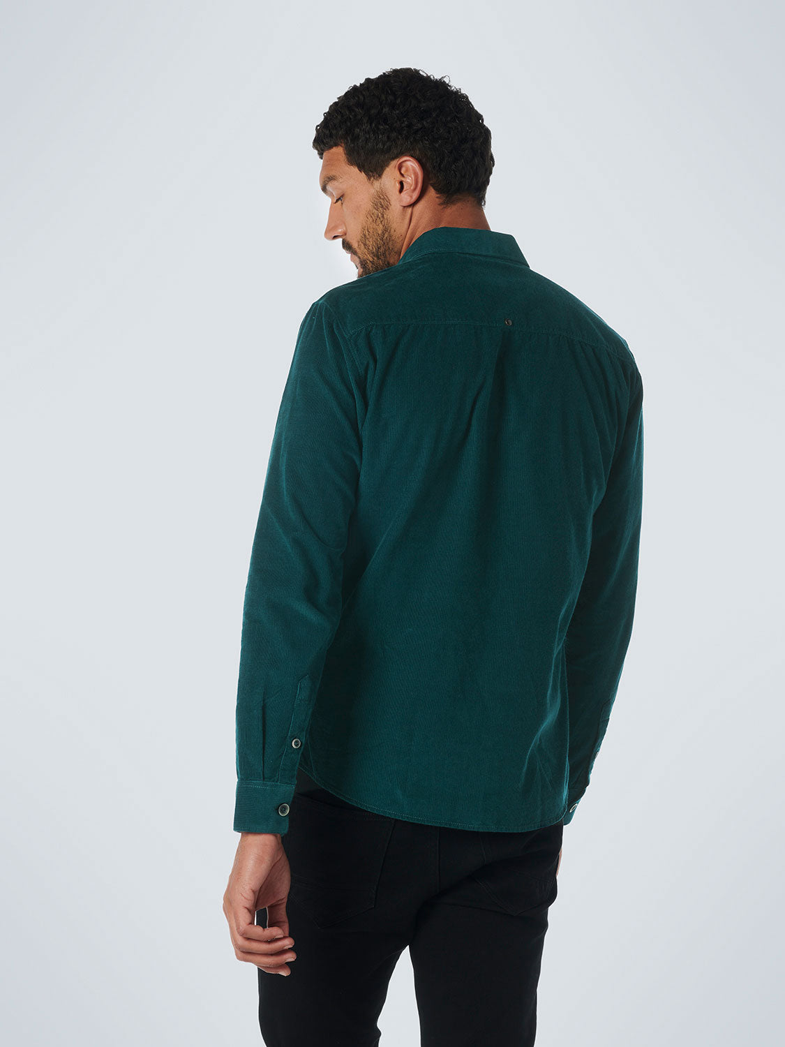 NO EXCESS SOLID CORDUROY 2 POCKET L/S SHIRT 21430837SN