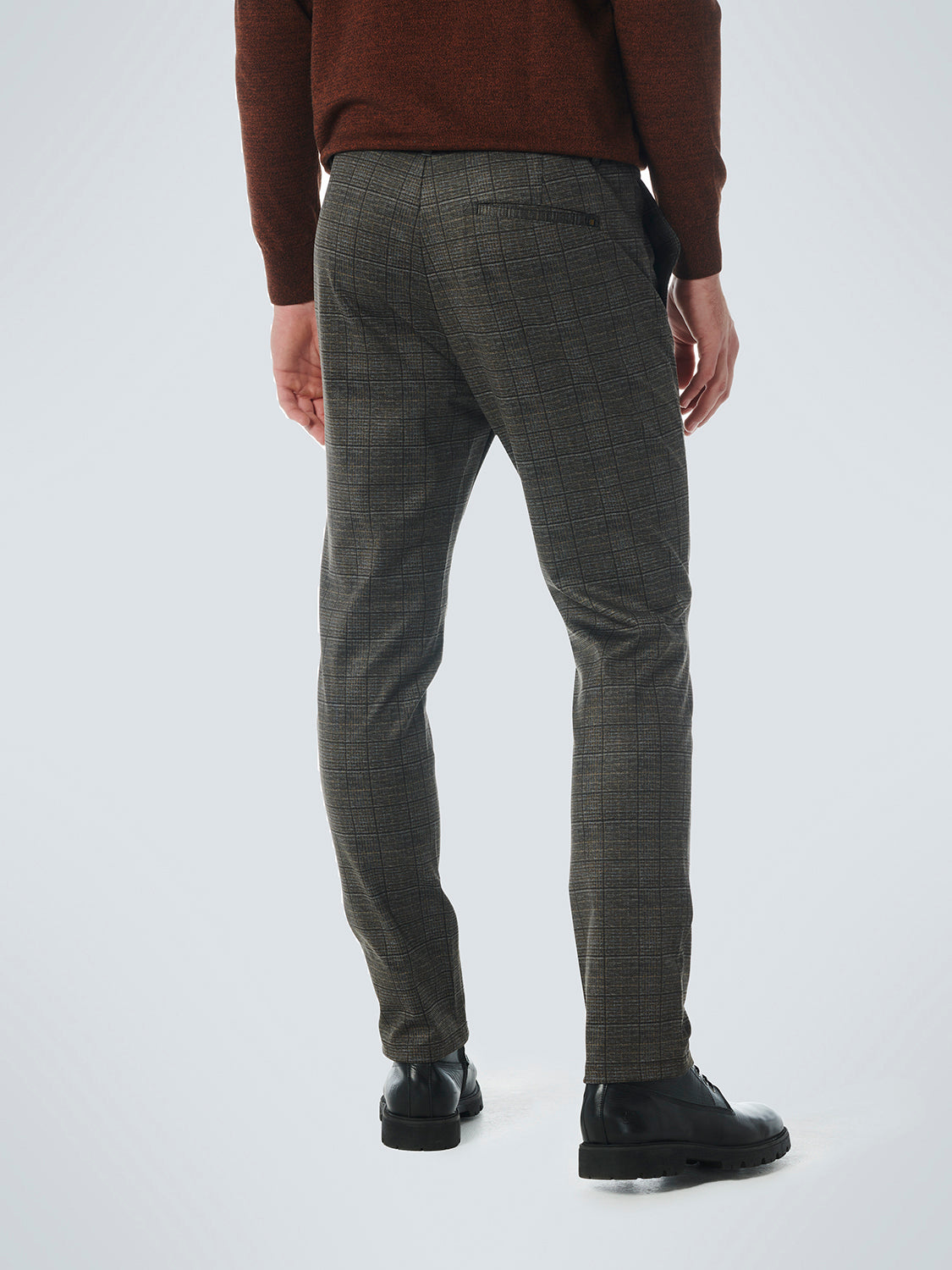 NO EXCESS JERSEY STRETCH CHECK TROUSER 217050805