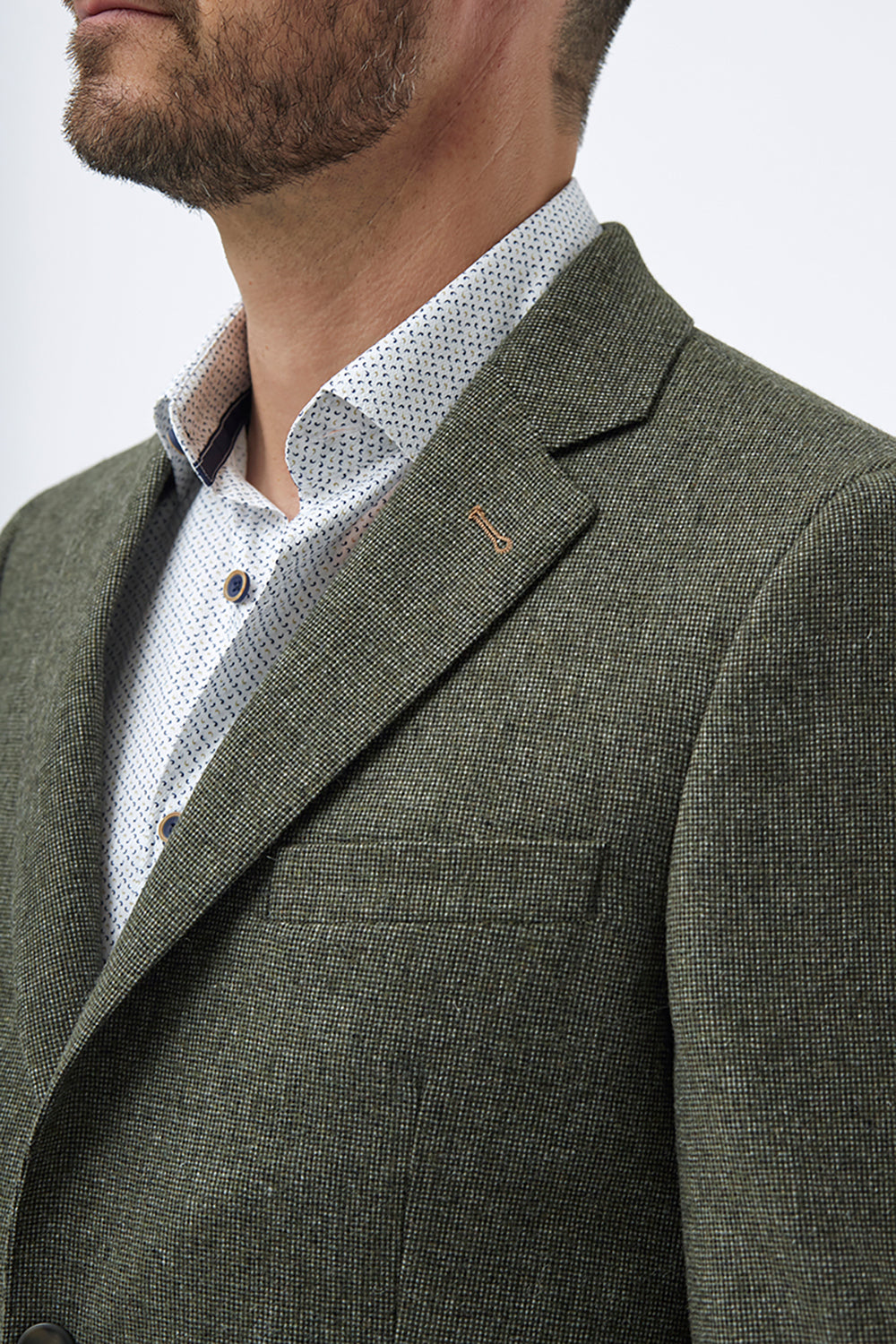 FLORENTINO WOOL BLEND TEXTURED BLAZER 320301