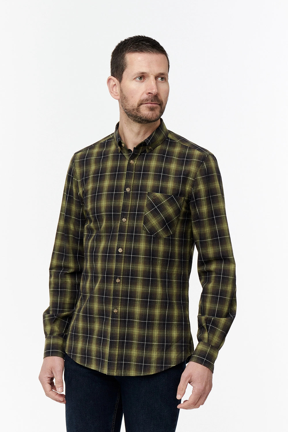 FLORENTINO PURE COTTON L/S CHECK SHIRT 224720-422857