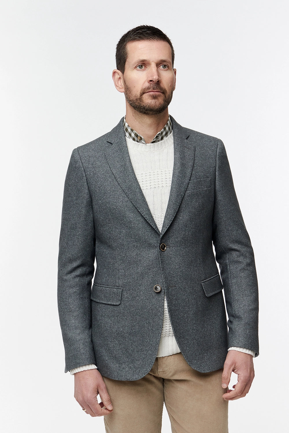 FLORENTINO WOOL BLEND TEXTURED BLAZER 224933-420301