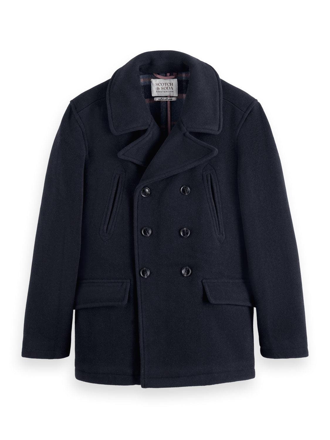 SCOTCH & SODA WOOL BLEND PEACOAT 174398