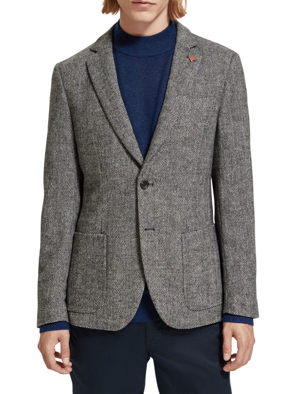 SCOTCH & SODA HERRINGBONE TWEED BLAZER 174452