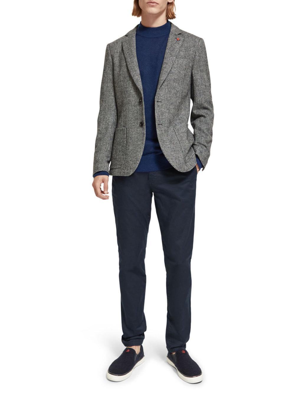 SCOTCH & SODA HERRINGBONE TWEED BLAZER 174452