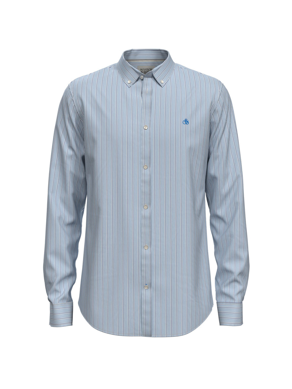 SCOTCH & SODA ESSENTIAL POPLIN STRIPE SHIRT 174521