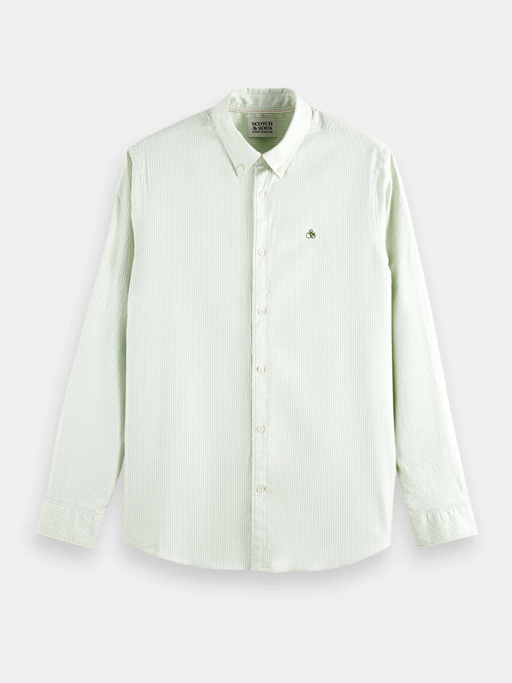 SCOTCH & SODA ESSENTIAL OXFORD STRIPE L/S SHIRT 174524