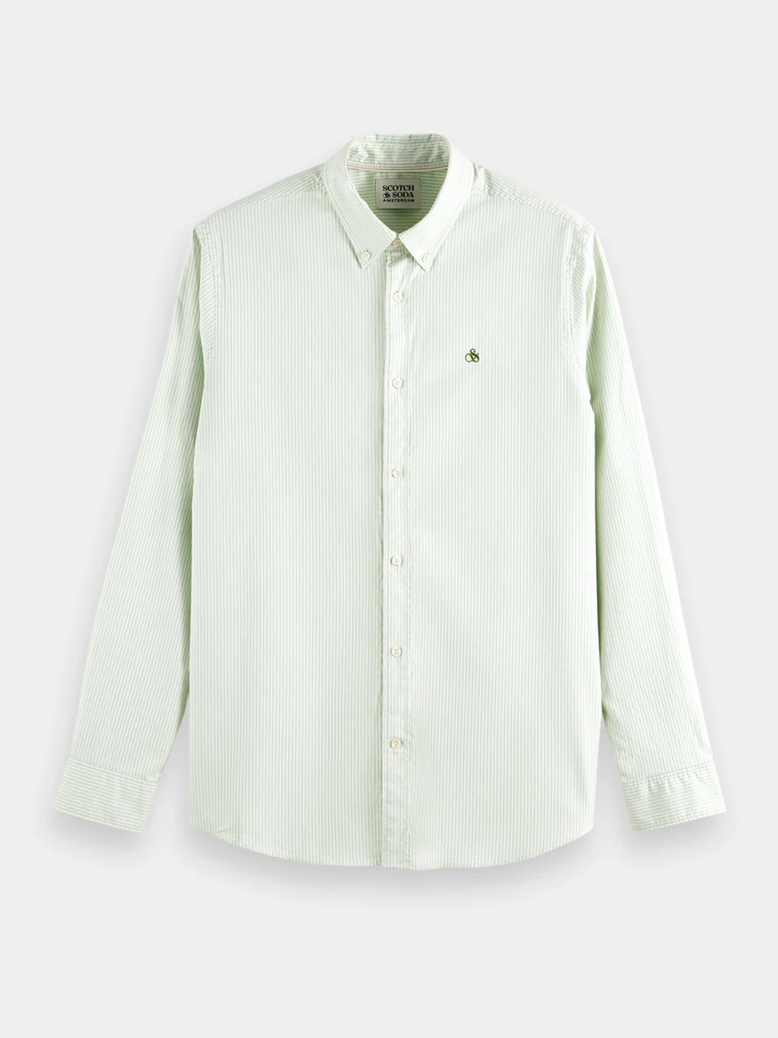 SCOTCH & SODA ESSENTIAL OXFORD STRIPE L/S SHIRT 174524