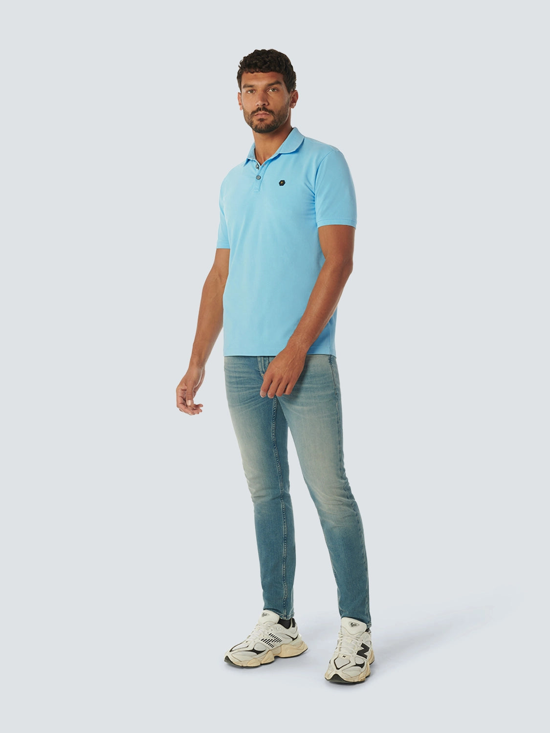 NO EXCESS STRETCH PIQUE COTTON SOLID POLO 23380101SN