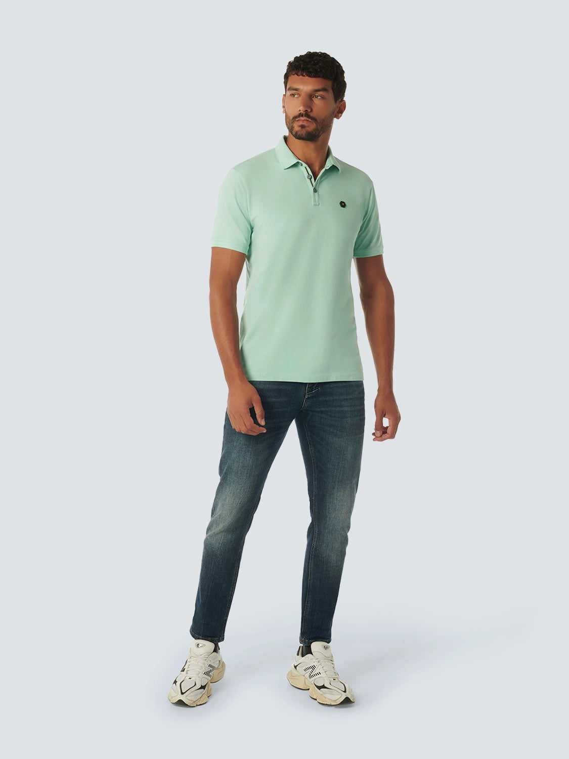 NO EXCESS STRETCH PIQUE COTTON SOLID POLO 23380101SN