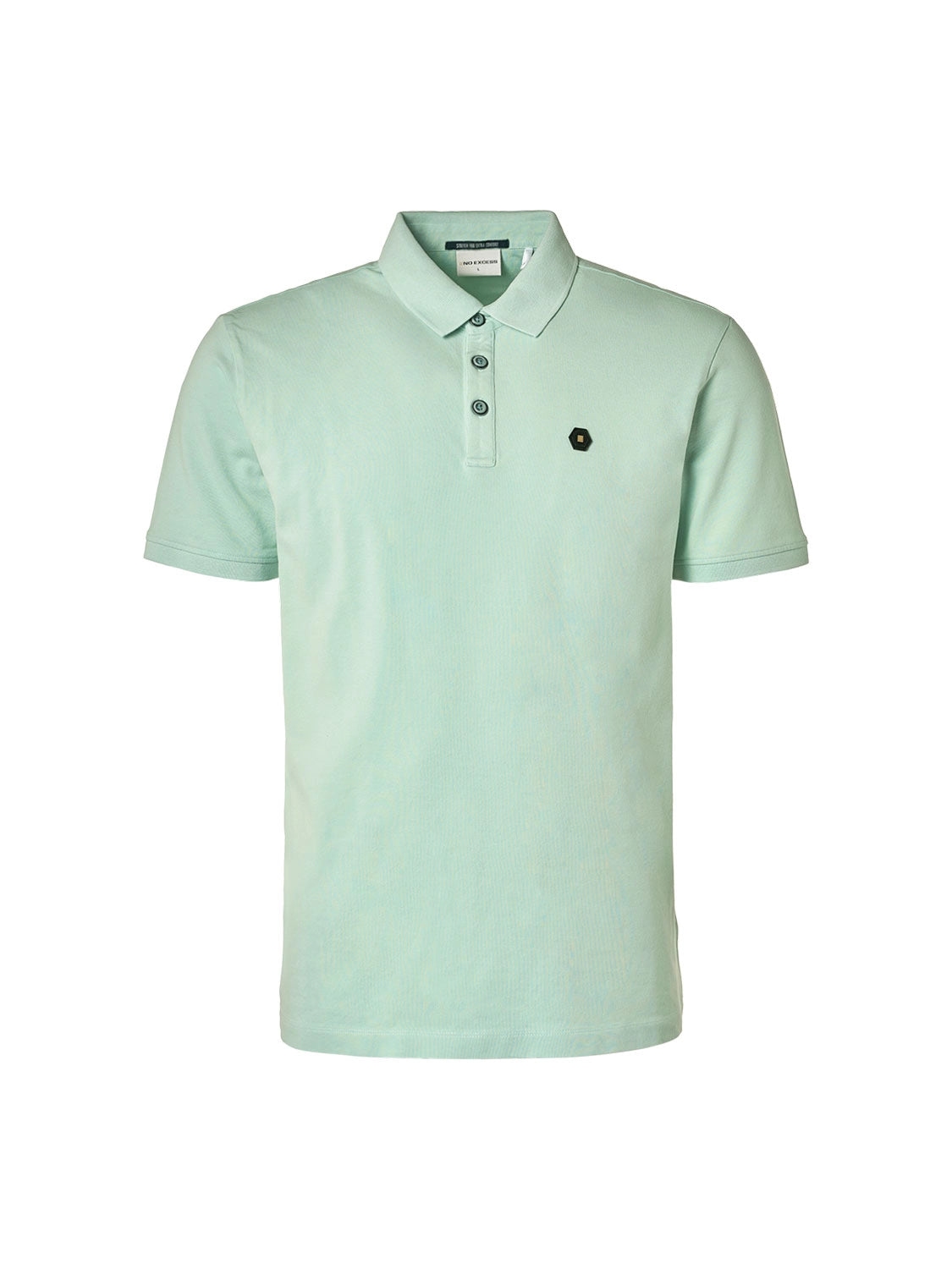 NO EXCESS STRETCH PIQUE COTTON SOLID POLO 23380101SN