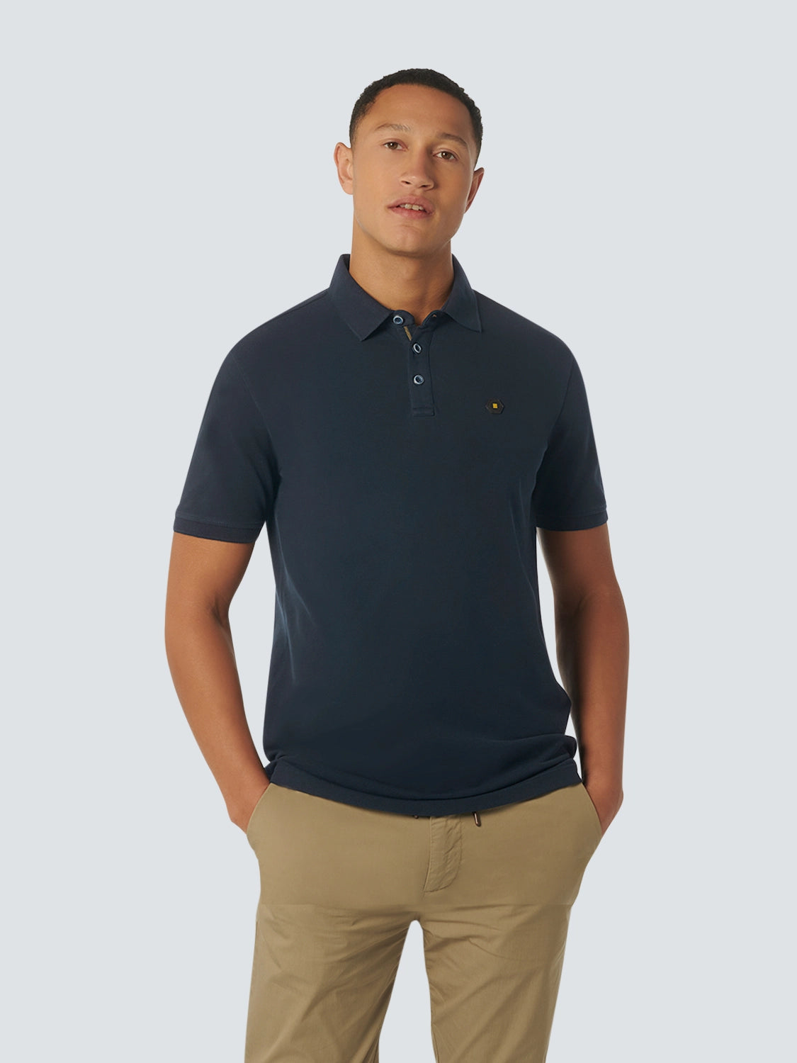 NO EXCESS STRETCH PIQUE COTTON SOLID POLO 23380101SN