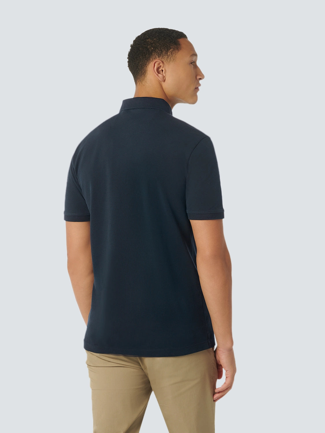 NO EXCESS STRETCH PIQUE COTTON SOLID POLO 23380101SN