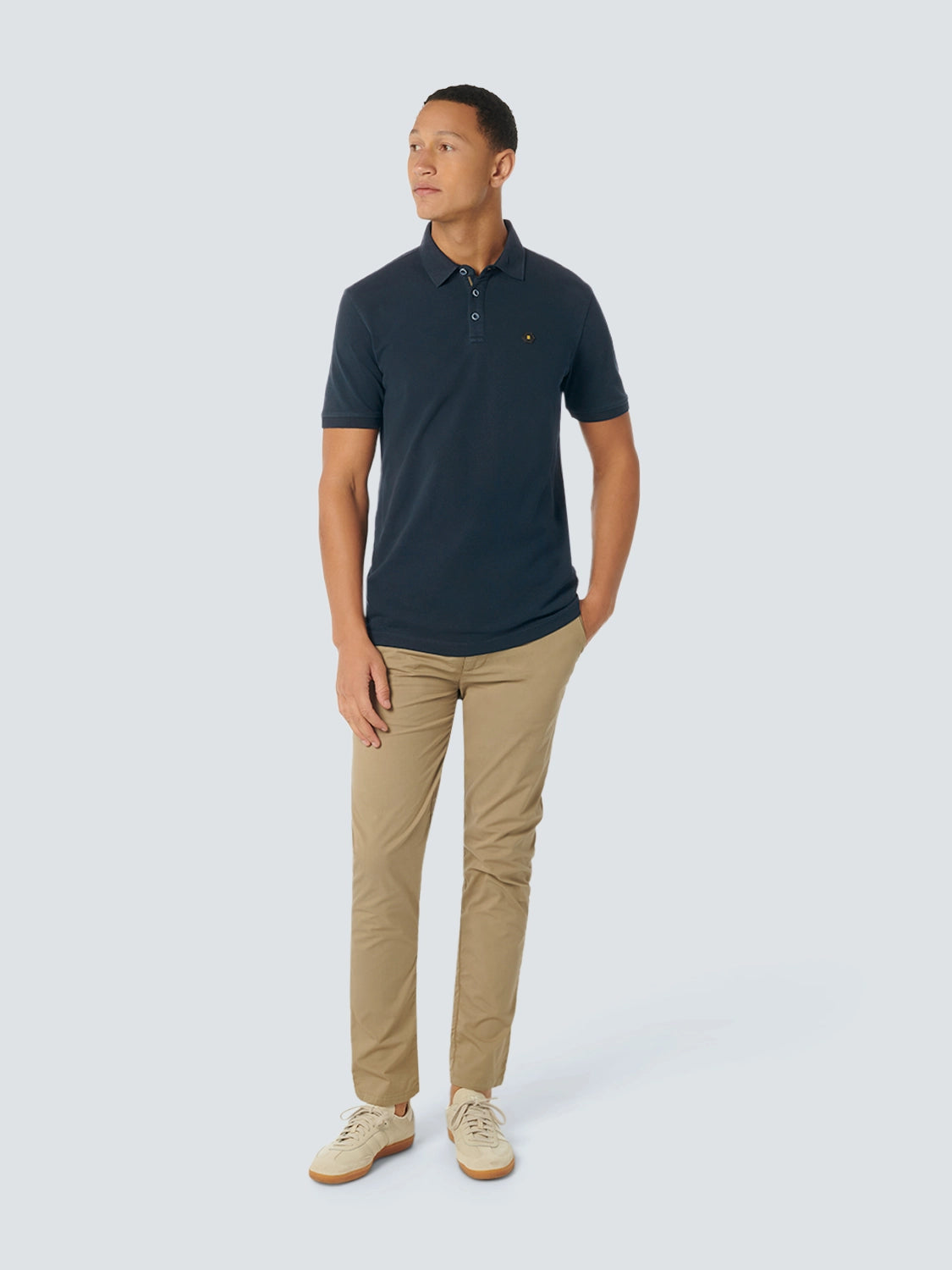 NO EXCESS STRETCH PIQUE COTTON SOLID POLO 23380101SN