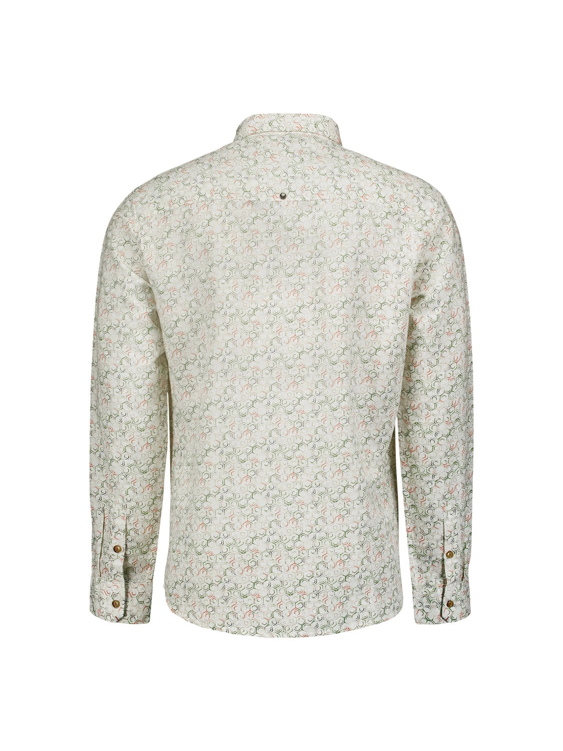 NO EXCESS ALL OVER PRINTED LINEN BLEND L/S SHIRT 23430279