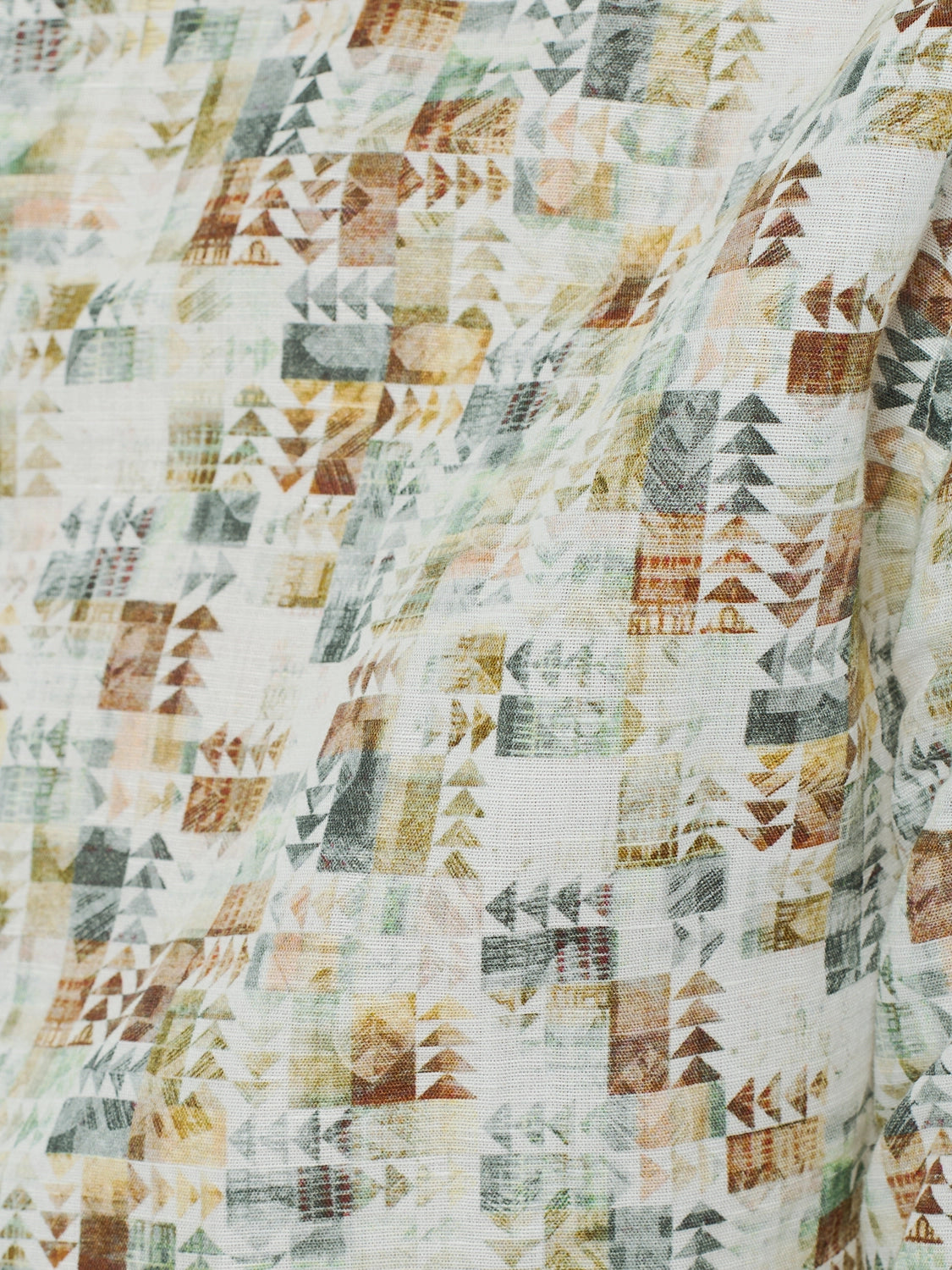 NO EXCESS ALL OVER PRINT LINEN BLEND S/S SHIRT 23440305