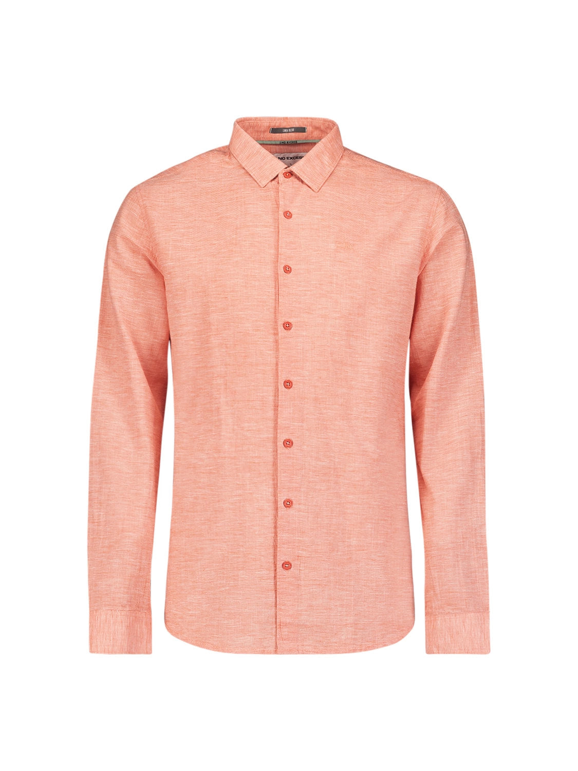 NO EXCESS LINEN BLEND TEXTURED L/S SHIRT 23450215