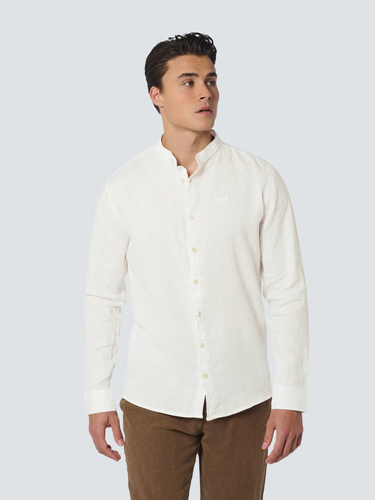 NO EXCESS PURE LINEN GRANDAD COLLAR L/S SHIRT 23470214SN