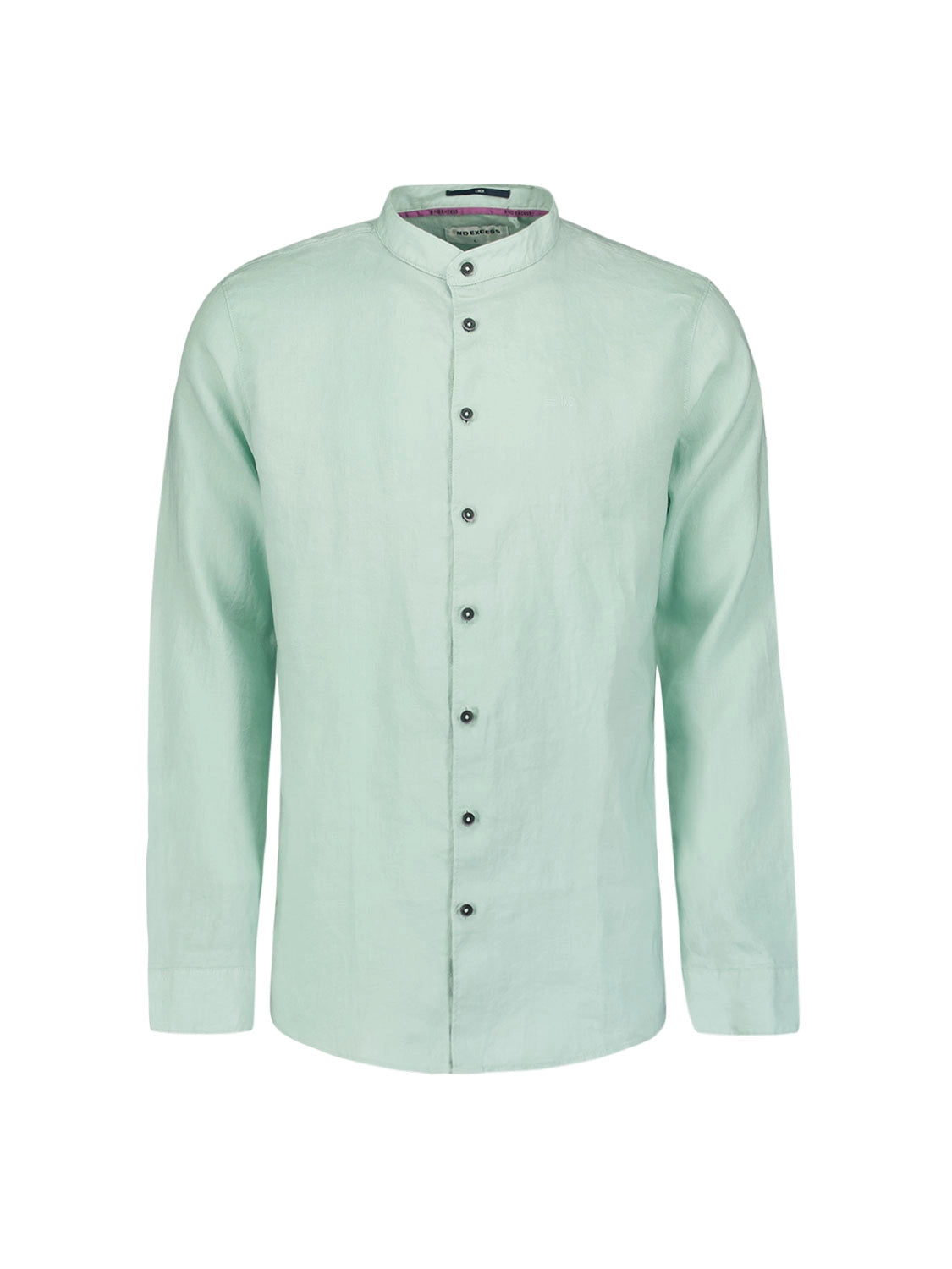 NO EXCESS PURE LINEN GRANDAD COLLAR L/S SHIRT 23470214SN