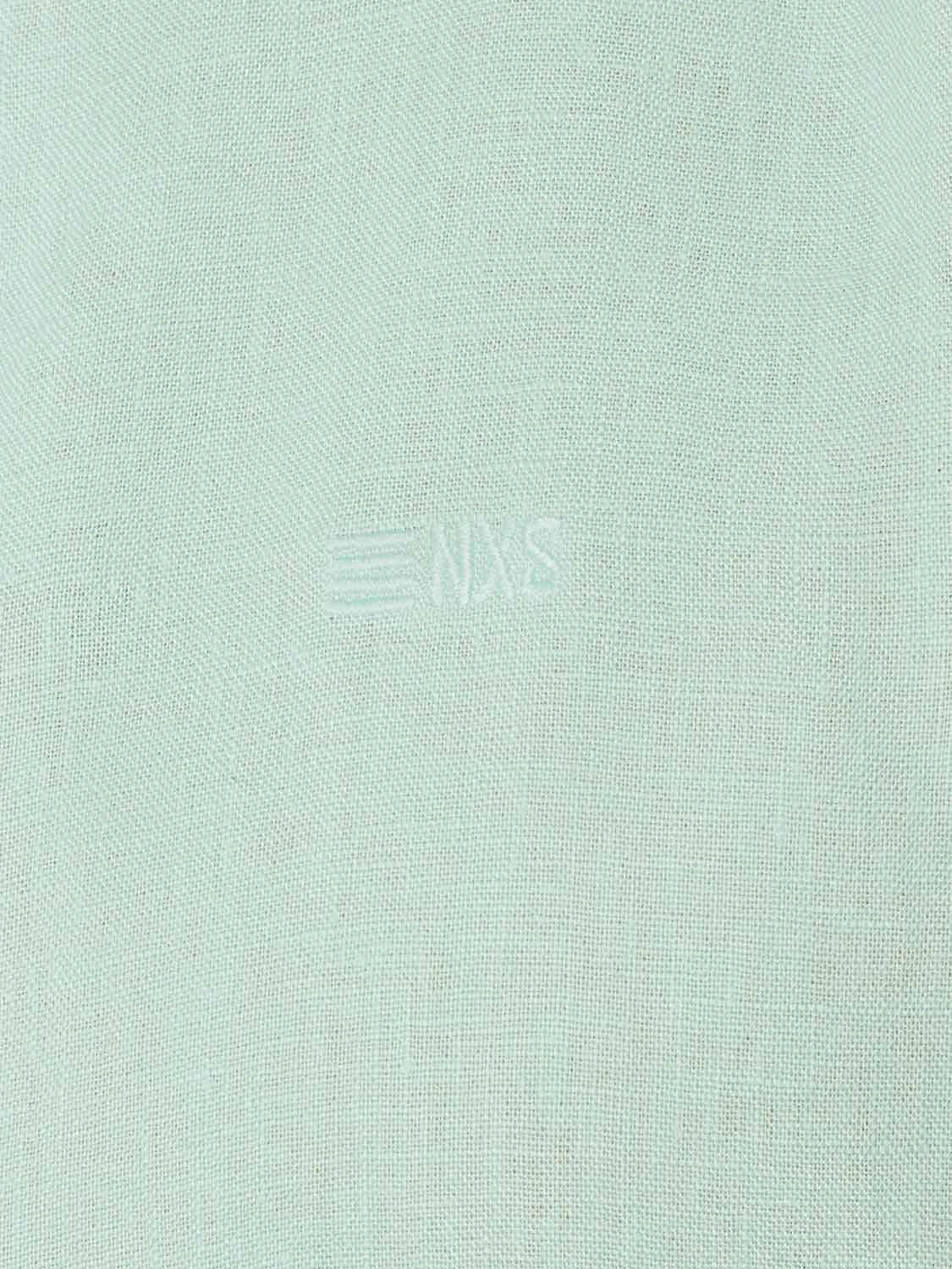 NO EXCESS PURE LINEN GRANDAD COLLAR L/S SHIRT 23470214SN
