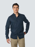 NO EXCESS PURE LINEN GRANDAD COLLAR L/S SHIRT 23470214SN