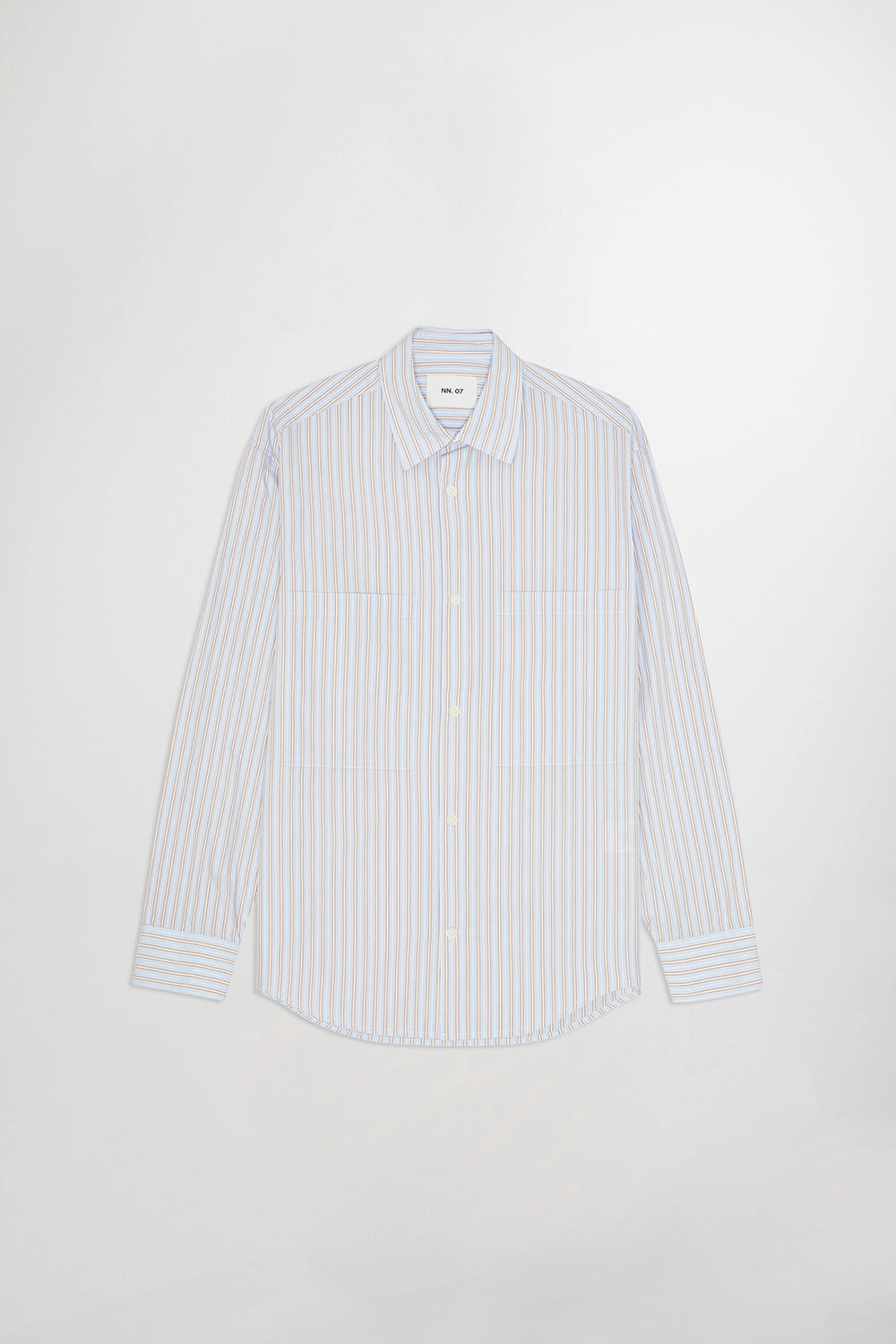 NN07 FREDDY 5973 COTTON STRIPE PKT L/S SHIRT